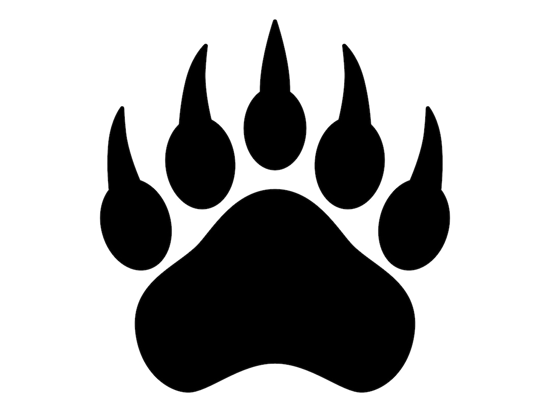 Bear Claw SVG, Bear Paw Silhouette, Bear Claw Clipart, Bear Paw Cut
