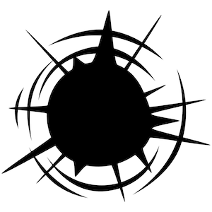 Bullet Hole SVG, bullet hole silhouette, bullet clipart, bullet hole cut file, bullet hole PNG, bullet hole outline, bullet hole decal