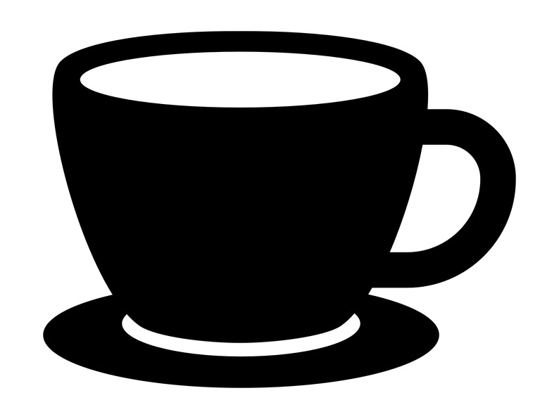 Tea Cup SVG, Teacup Silhouette, Cup and Saucer Clipart, Tea Cup Cut ...