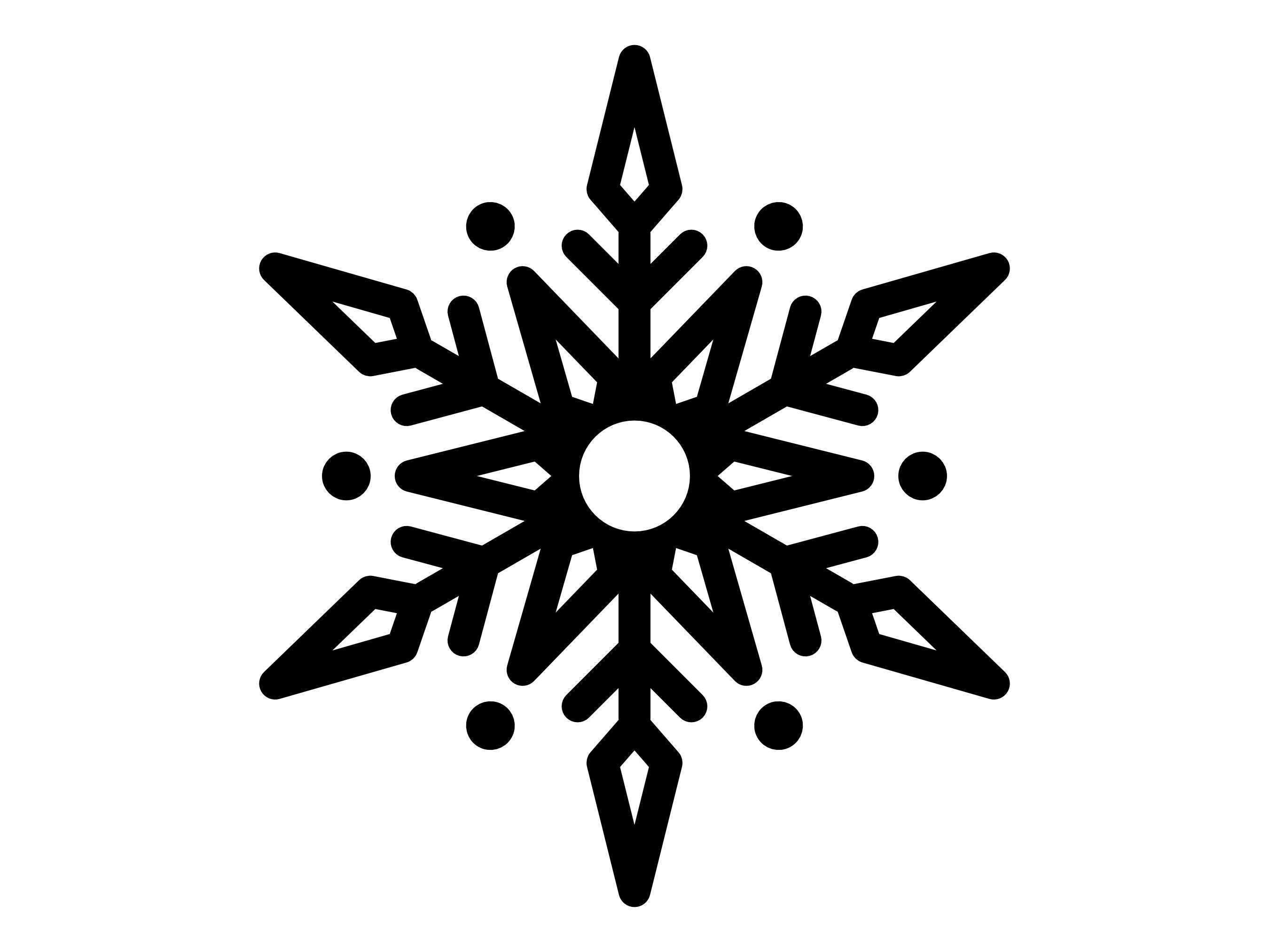 Snowflake silhouettes