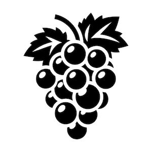Uvas SVG - Vid, Viñedo, Fruta, Alimentos Saludables, Clip Art Imprimible, Archivo de Corte, Descarga Instantánea, Uso Comercial, SVG, PNG, JPG, EPS, PDF