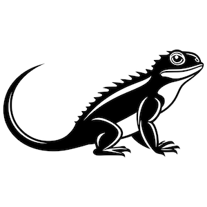 Lizard SVG - Reptile Animals Spikey Back Lizard Printable Clip Art Cut File, Instant Download, Commercial Use,  svg png jpg eps pdf