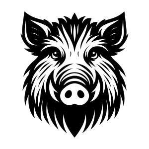 Wild zwijn SVG - varken wild varken dierlijke silhouet Clip Art gesneden bestand, Instant Download, commercieel gebruik, svg png jpg eps pdf