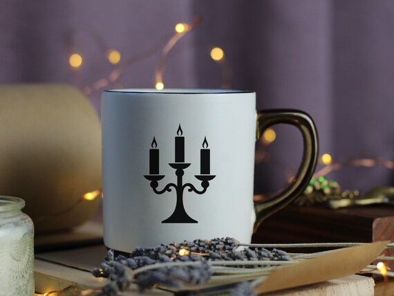 FYting 4 Pièces Porte Bougie,Bougeoir,Chandelier Noel,Skirt Wine Verre Bandle, pour Bougies de BâTon 1 à 2 cm, Bougies en Bâton Doré, Noël, Fête, Chambre, Table à Manger (Doré