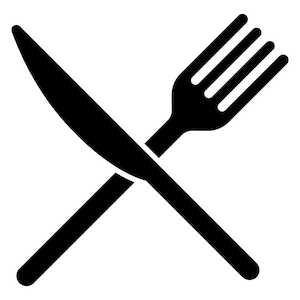 Cutlery SVG, fork and knife silhouette, cutlery clipart, fork and knife cut file, cutlery PNG, fork and knife outline, cutlery icon