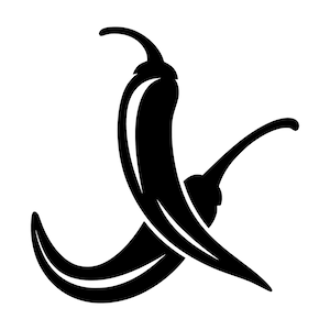Chill Pepper SVG - Hot Spicy Food Ghost Pepper Jalapeño Silhouette Clip Art Cut File, Instant Download, Commercial Use, svg png jpg eps pdf