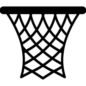Basketballkorb SVG, Basketballnetz Silhouette, Basketball Ring Clipart, Basketballkorb Schnittdatei, Basketballnetz PNG, kommerzielle Nutzung