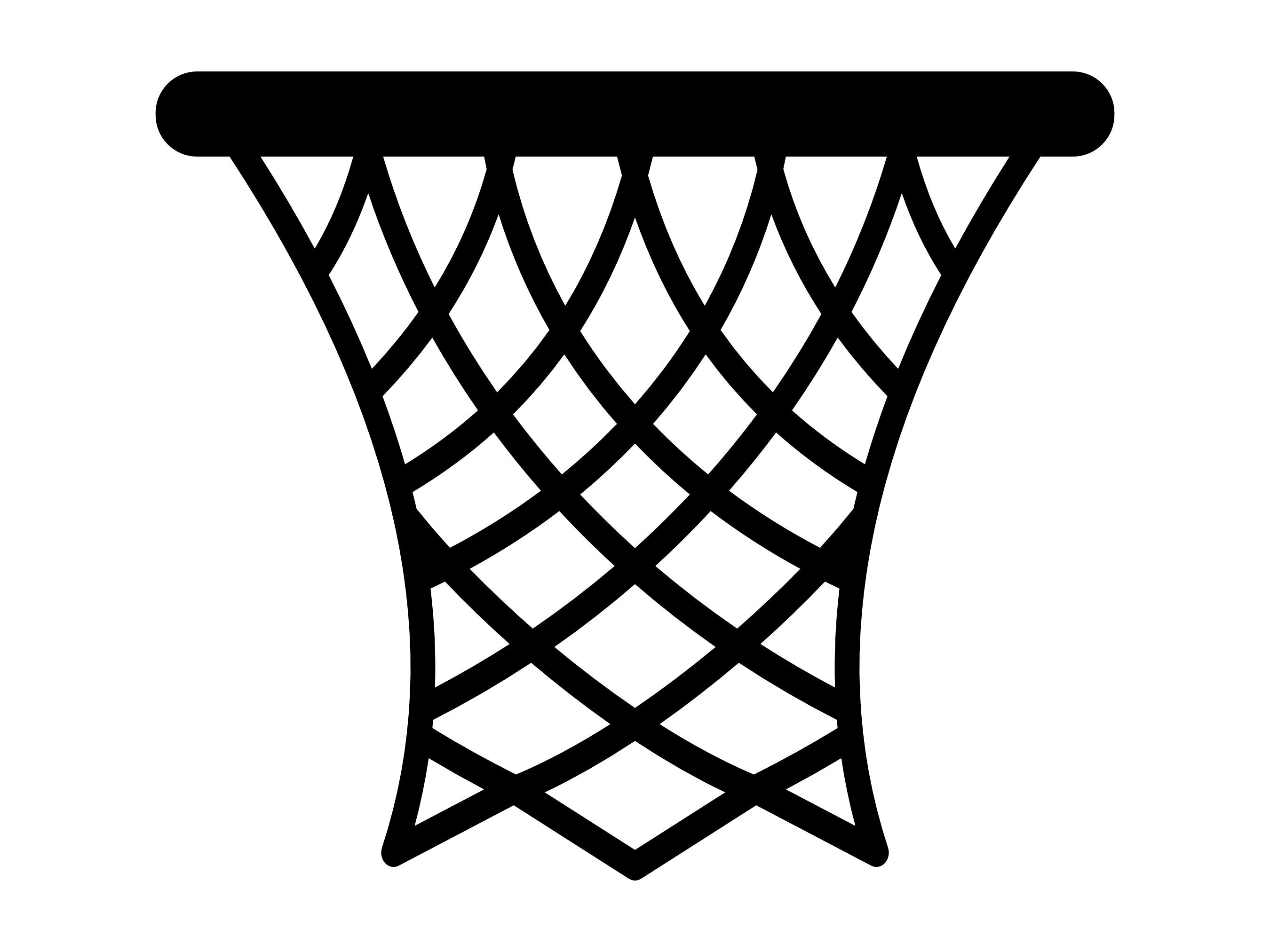 Basketball Hoop SVG, Basketball Net Silhouette, Basketball Ring Clipart