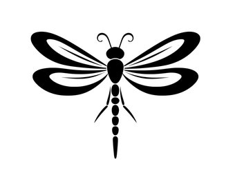 Dragonfly SVG - Flying Insects Dragon Fly Wildlife Silhouette Clipart Cut File, Instant Download, Commercial Use, svg jpg png eps pdf