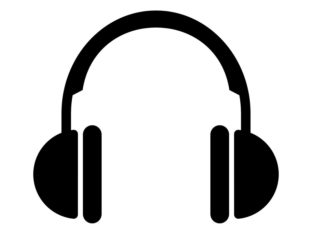 Headphones SVG, Headphone Silhouette, Headphone Music Clip Art