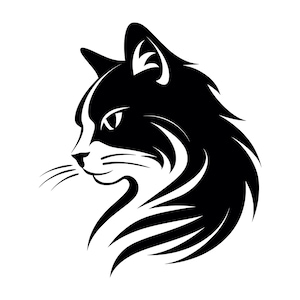Katze SVG - Haus Katze Katze Begleiter Tier Haustier druckbare Clip Art Schnitt Datei, sofortiger Download, kommerzielle Nutzung, svg png jpg eps pdf