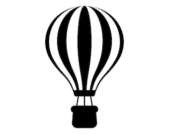 熱気球 SVG、熱気球のシルエット、熱気球のクリップアート、飛行中の熱気球のカット ファイル、熱気球 PNG、熱気球のアウトライン