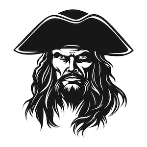 Piraten SVG - Sailor Schiff Kapitän Ozean Schatzsucher Dieb druckbare Clip Art Schnitt Datei, Sofort Download, kommerzielle Nutzung, png jpg eps pdf
