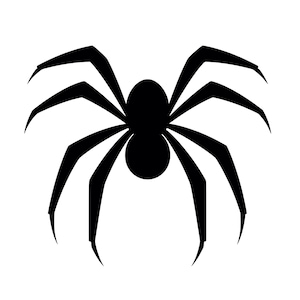Spider SVG - Spider Silhouette Clipart Cut File, Instant Download, Commercial Use, svg jpg png eps pdf