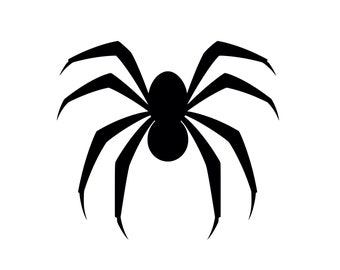 Spider SVG - Spider Silhouette Clipart Cut File, Instant Download, Commercial Use, svg jpg png eps pdf