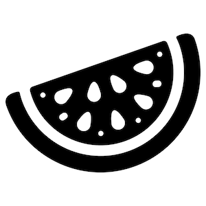 Sandía SVG - Rebanada de fruta tropical, comida saludable de verano, clip art imprimible, archivo de corte, descarga instantánea, uso comercial, SVG, PNG, JPG, EPS, PDF