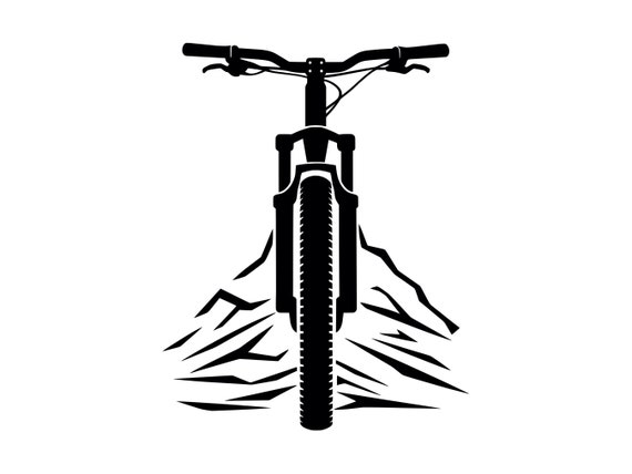 Mountain Bike SVG MTB Downhilll Trail Riding Bicycle Silhouette Clipart Cut  File, Instant Download, Commercial Use, Svg Jpg Png Eps Pdf 