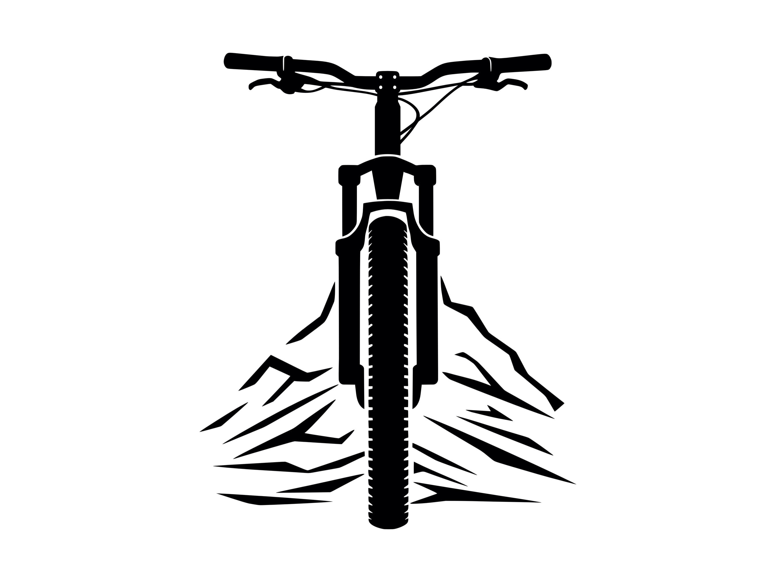 Black White Bike Art Etsy