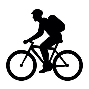 Bike Rider SVG - fietser woon-werkverkeer fietsen fiets rijden afdrukbare Clip Art gesneden bestand, Instant Download, commercieel gebruik, svg png jpg eps pdf