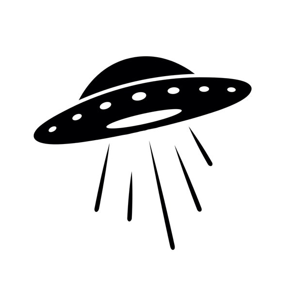 UFO SVG - Alien Space Ship Flying Saucer Silhouette Clipart Cut File, Instant Download, Commercial Use, svg jpg png eps pdf