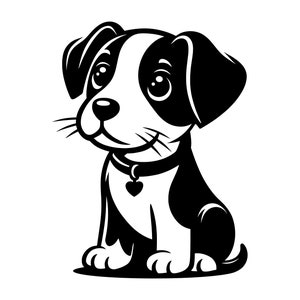Puppy Dog SVG - Cute Animals Dogs Pets Cartoon Puppy Printable Clip Art Cut File, Instant Download, Commercial Use, svg png jpg eps pdf