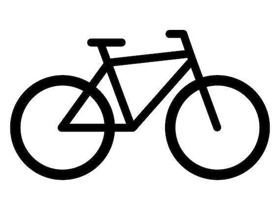 Bike SVG, Bicycle Silhouette, Cycling Clipart, Bicycle Cut File, Bike PNG,  Bicycle Outline, Bike Vector, Bicycle Icon, Commercial Use Bike 