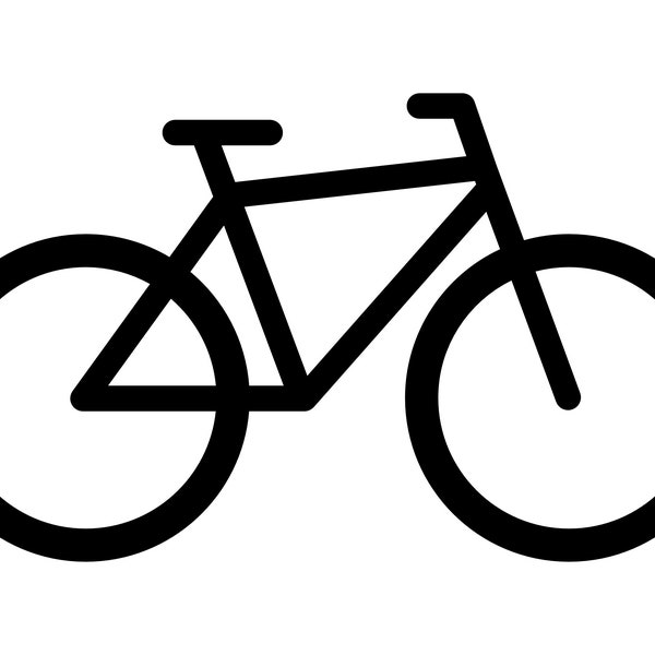Bike SVG, bicycle silhouette, cycling clipart, bicycle cut file, bike PNG, bicycle outline, bike vector, bicycle icon, commercial use bike