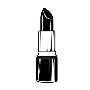 Lipstick SVG - Makeup Artist Beauty Cosmetics Lip Gloss Printable Clip Art Cut File, Instant Download, Commercial Use, svg png jpg eps pdf