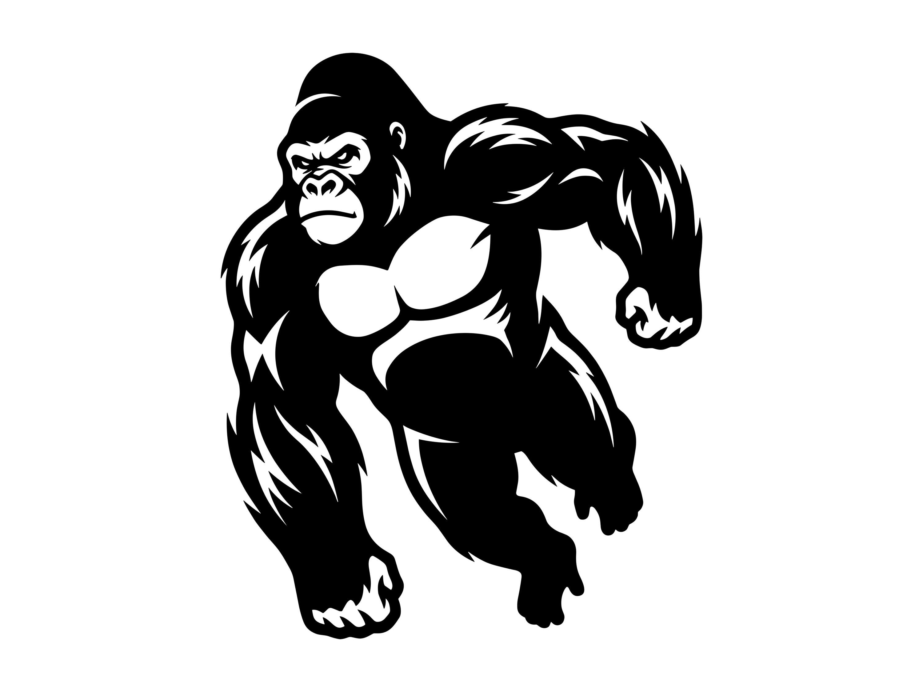 Bannière Incassable Gorilla Gym - Décoration Murale Motivation Fitness Pour Salle De Sport Maison