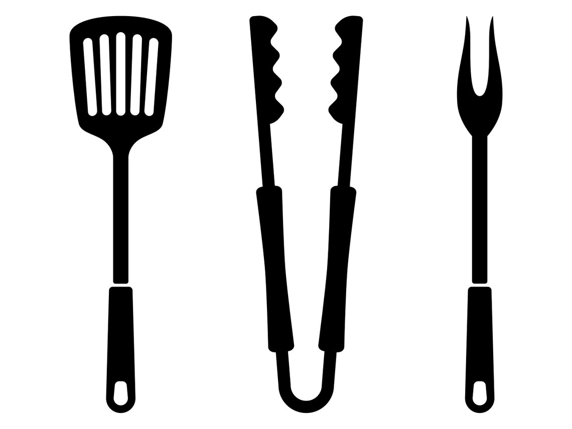 BBQ Utensils SVG, Grill Tools Silhouette, Barbeque Clipart, Cooking ...