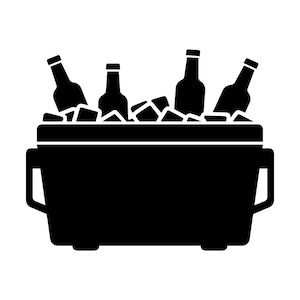 Cooler SVG - Esky Icebox Kalte Getränke Bier Soda Picknick BBQ druckbare Clip Art Cut-Datei, sofortiger Download, kommerzielle Nutzung, svg png jpg eps pdf