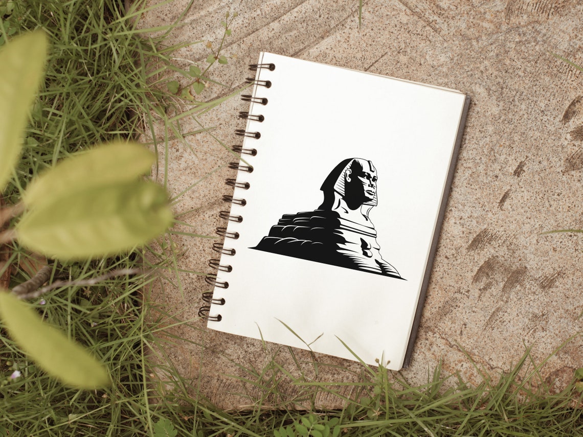 Sphinx SVG - Ancient Egypt Great Sphinx Lion Statue Silhouette Clip Art ...