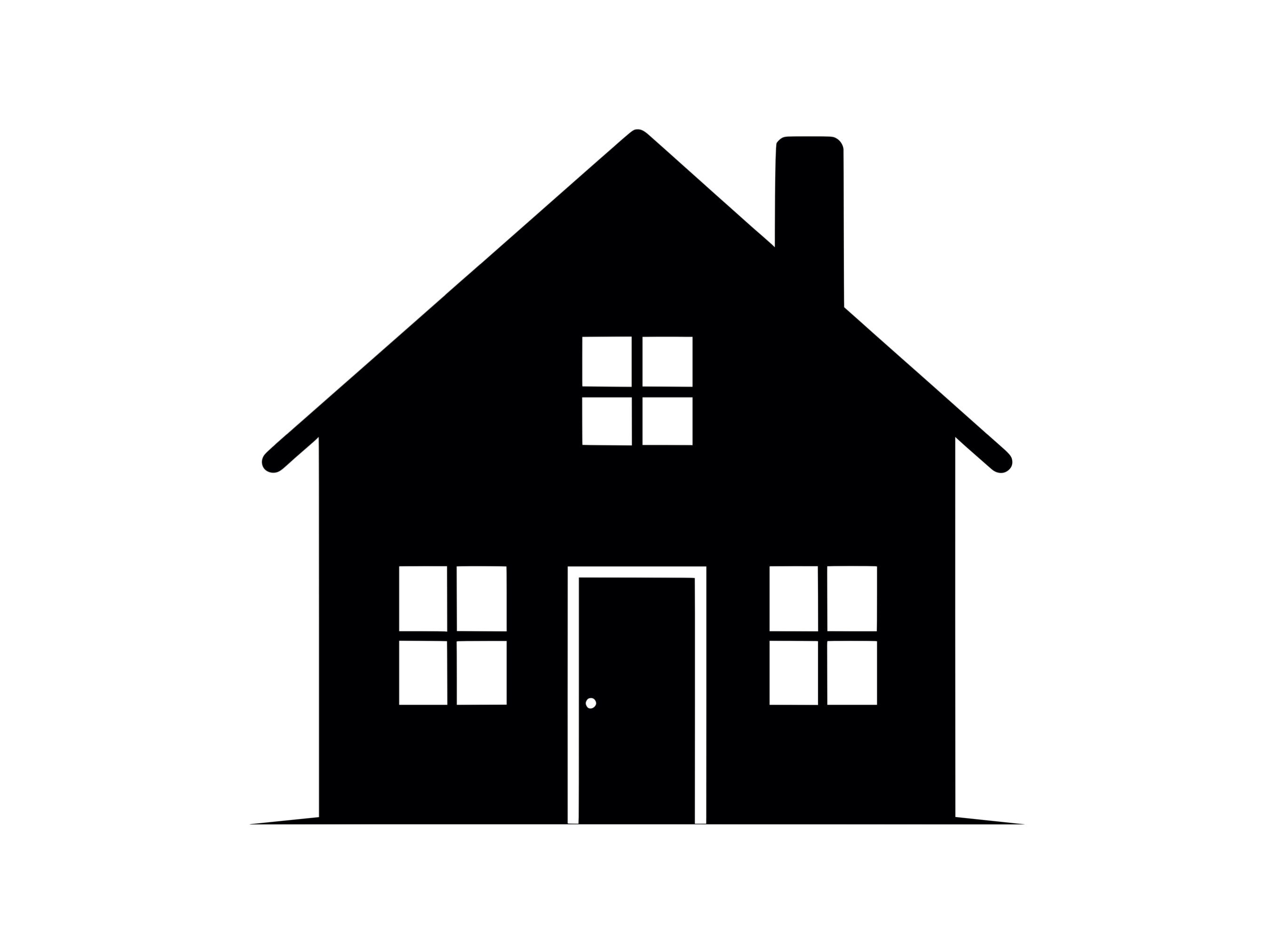 House SVG - Home Silhouette Clipart Cut File, Instant Download, Commercial Use, svg jpg png eps pdf