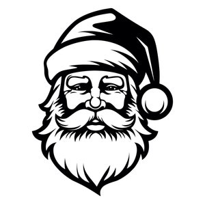 Kerstman SVG - kerstman gezicht van de kerstman afdrukbare Clip Art gesneden bestand, Instant Download, commercieel gebruik, svg png jpg eps pdf