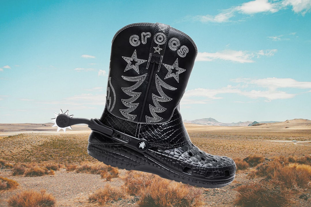 Croots Crocs Cowboy Boots Etsy UK
