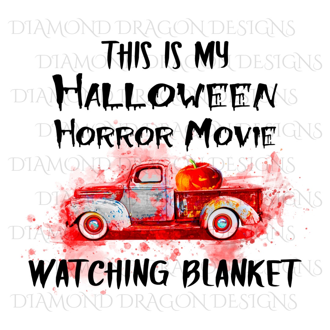 This is My Halloween Movie Watching Blanket, Vintage, Halloween Horror Movie Watching Blanket