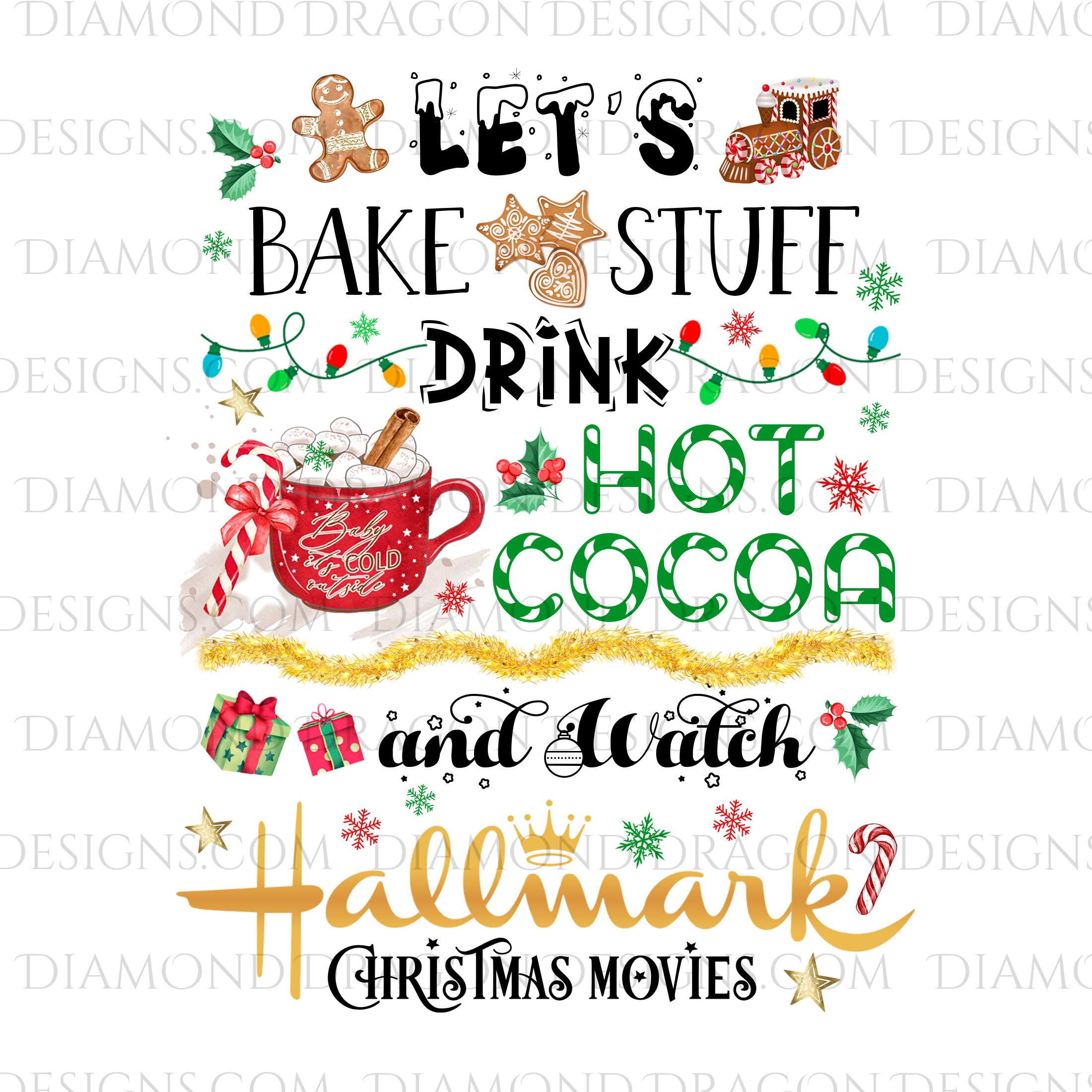 let's bake stuff and watch hallmark movies