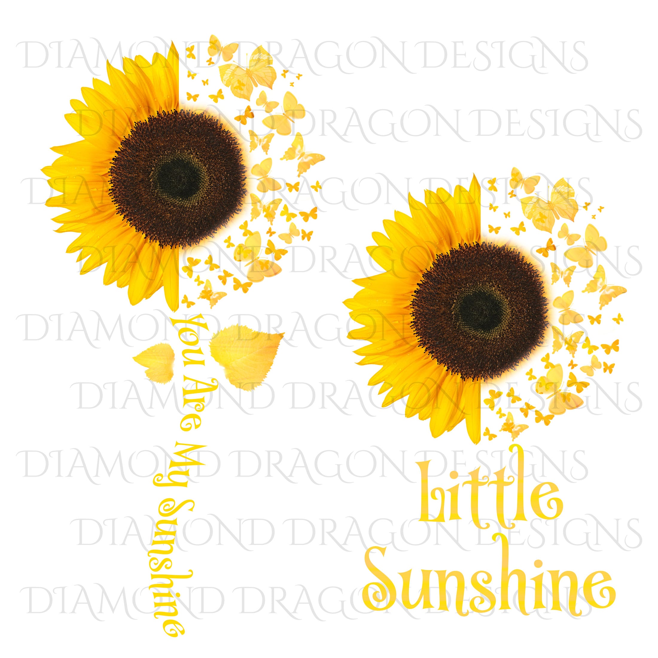 Summer Vibes Sunflower and Butterflies Digital Download Sunflower Sublimation Design Wildflower Sublimation Sunshine