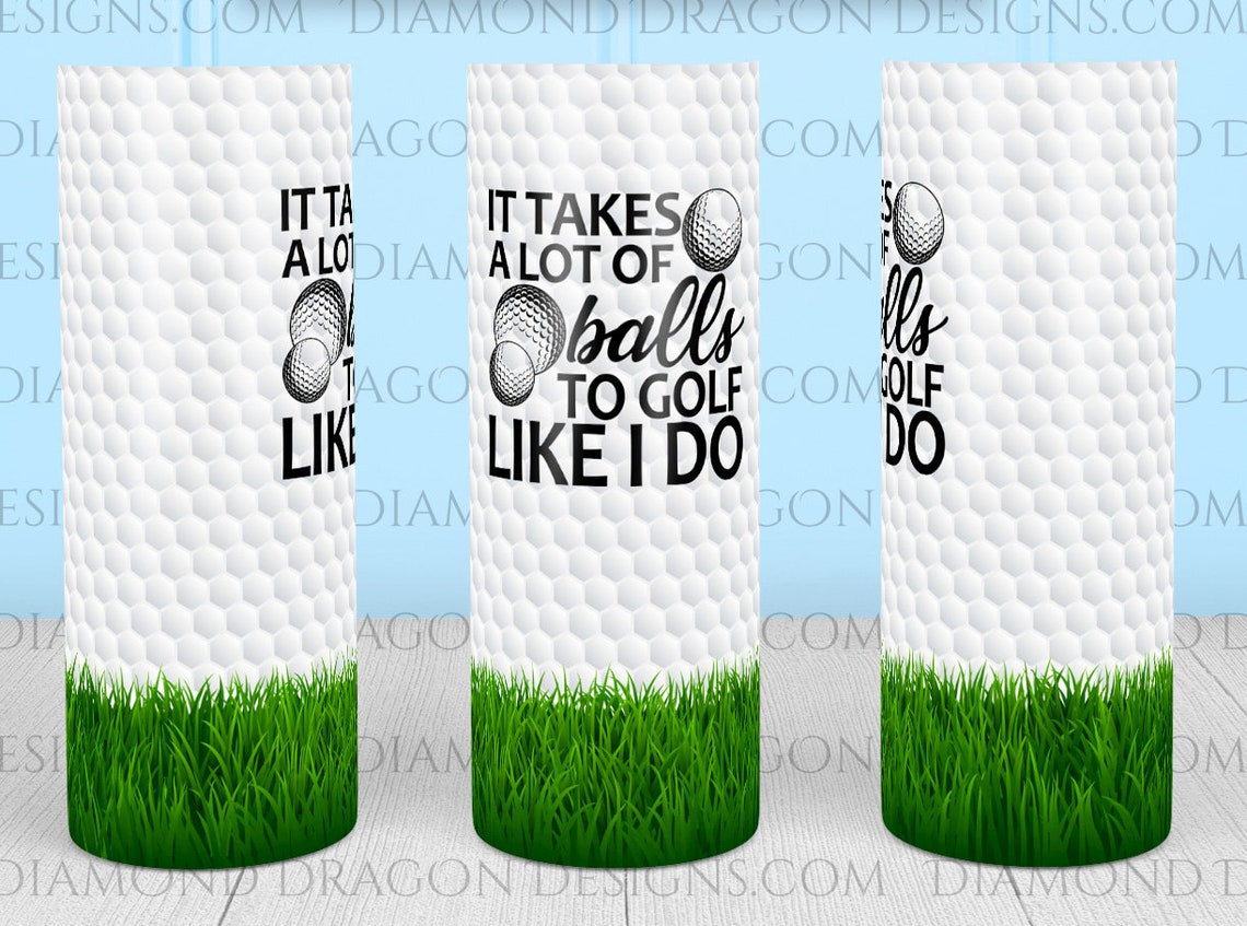 Tumbler Wrap File Golf Ball Tumbler Wrap File Full Wrap Etsy
