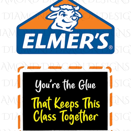 Glue Label Design You're the Glue That Keeps This Class - Etsy