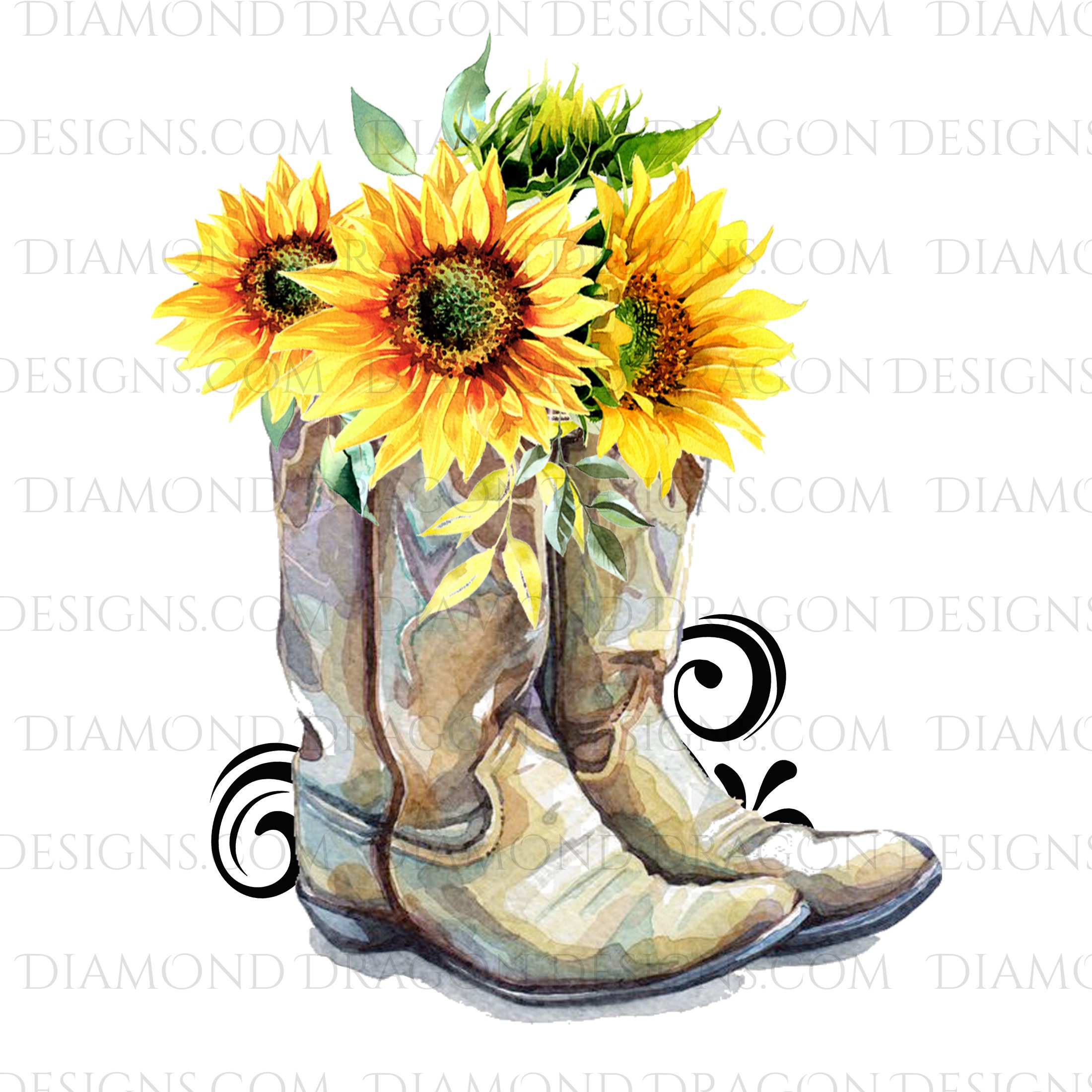 Western Boots Cowboy Boots Floral 