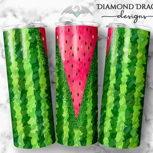 Watermelon Sublimation Tumbler Wrap Design, Watercolor Watermelon Sublimation Wrap Design, Watermelon Wrap, Sublimation Download, PNG File