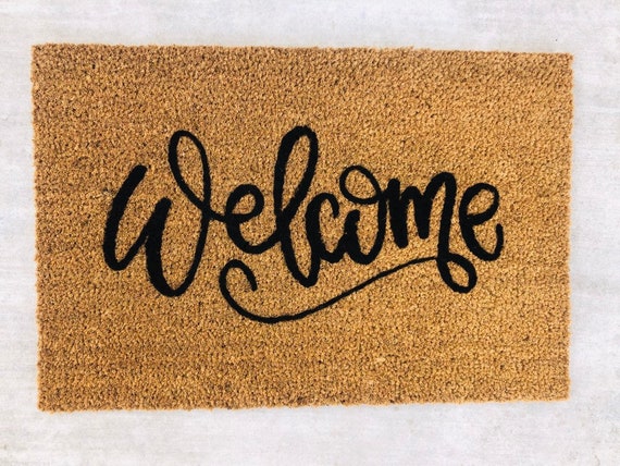 Welcome Doormat Doormat Door Mat Outside Doormat Funny Etsy