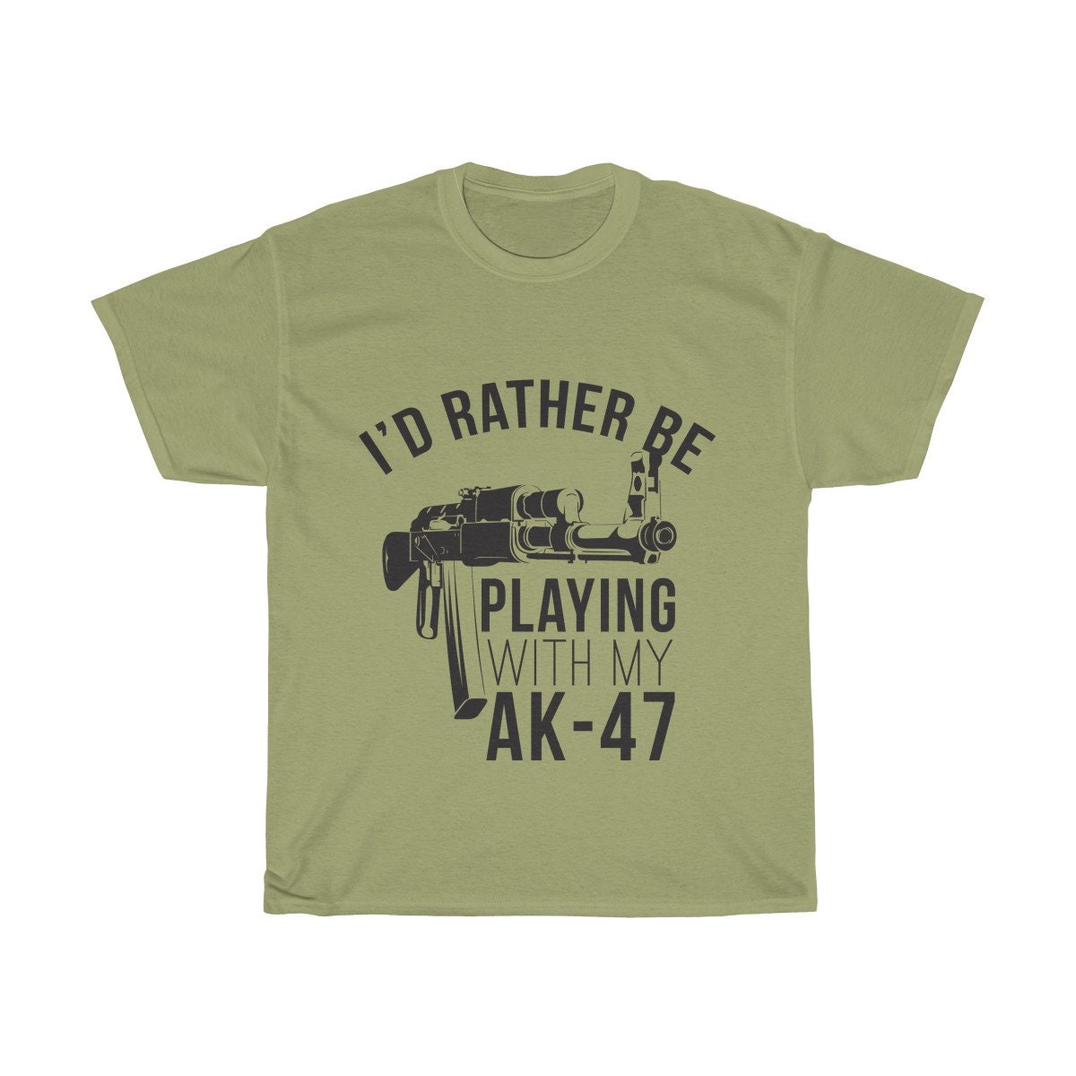 Gun Enthusiast Novelty TShirt Ak47 Military Design Funny Etsy