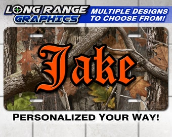 Camo Name Monogramm Nummernschild