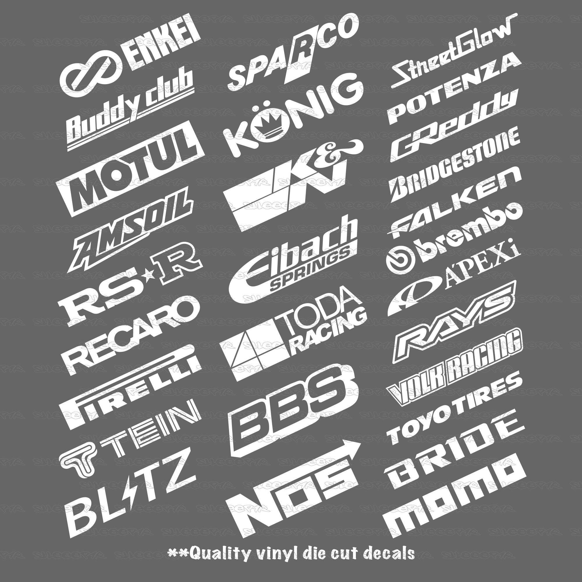 JDM Racing Decal Pack Lot of 12 Random V1 - Etsy