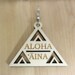 Laser Cut Wood Aloha 'aina Key Chain Maunakea Wooden | Etsy