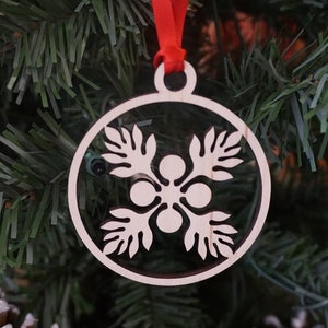 Laser Cut ULU BREADFRUIT QUILT Design Wooden Hawaii Christmas Ornament Made in Hawaii Wood Holiday Gift Tag