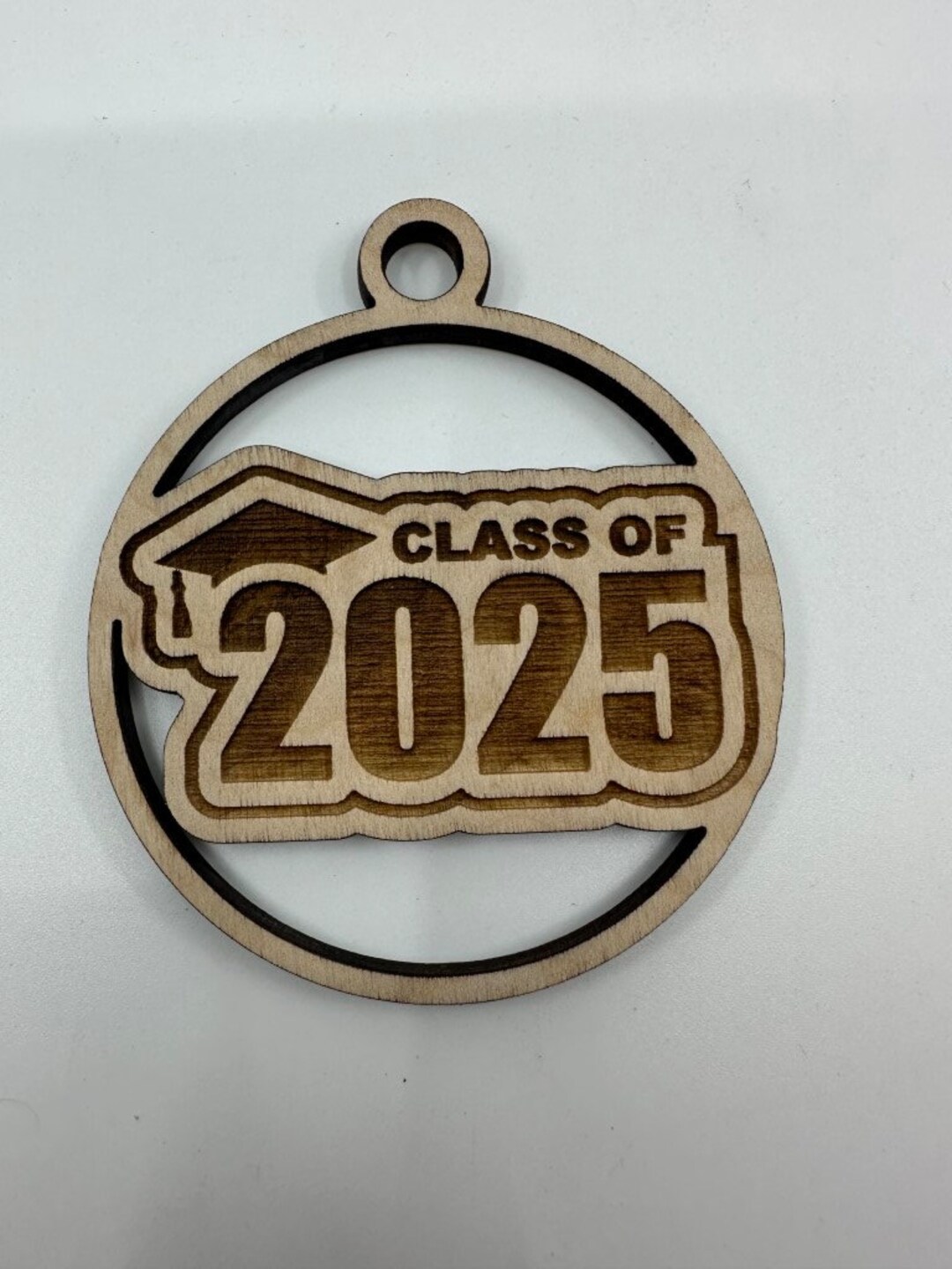 CLASS OF 2025 Graduation Keepsake Wood Laser Etched and Cut Ornament