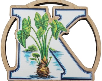 Kamehameha Warriors 2026 Graduation Keepsake Wood Laser Cut Ornament Gift Lei Engraved Made in Hawaii Ornaments Senior Graduate IMUA